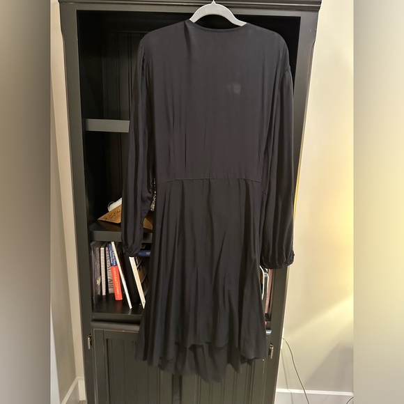 Black Wrap Dress Old Navy 4X - Picture 2 of 3